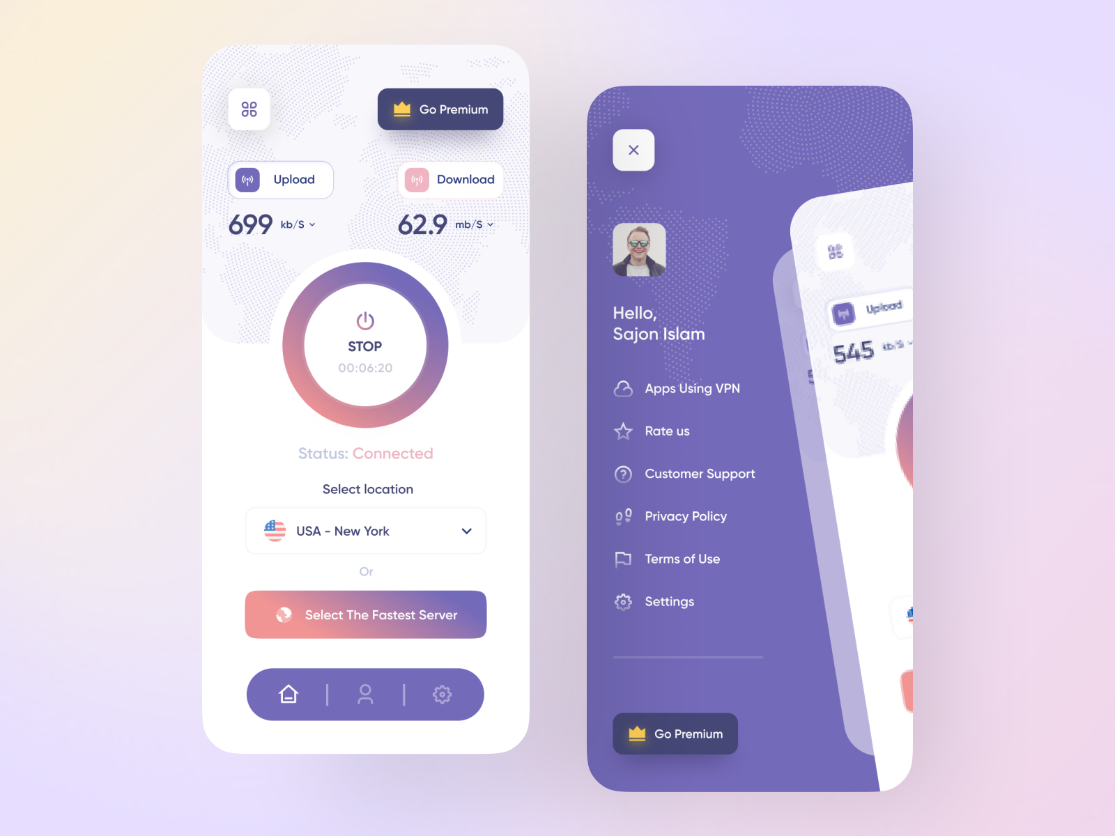 VPN Server App by Sajon for Fireart Studio on Dribbble