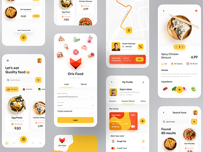 Food Delivery App by Sajon for Fireart Studio on Dribbble