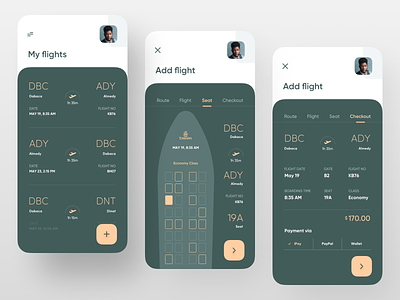 Boarding Pass App. air ticket airline airlines airplane airport boarding boarding pass boardingpass dribbble best shot minimal plane plane ticket popular design top design trend trendy ui ux