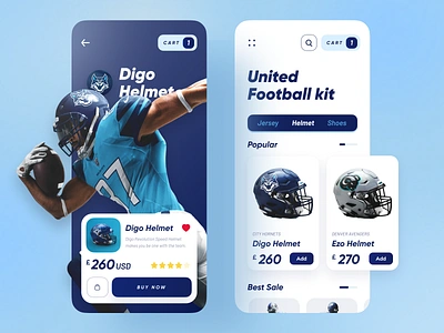 United Football Kit App application dribbble best shot football helmet minimal popular sport sports design trend trendy ui uidesign ux