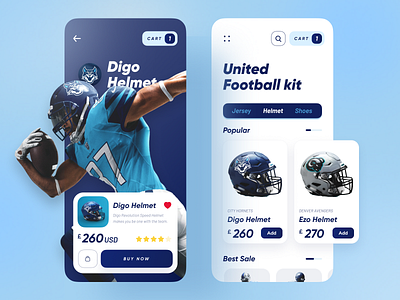 United Football Kit App application dribbble best shot football helmet minimal popular sport sports design trend trendy ui uidesign ux