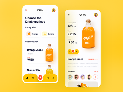 Juice Product App app design application design dribbble best shot juiceapp minimal trend trendy ui uidesign ux