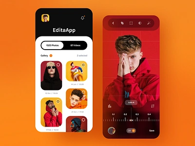 Editing App app design design dribbble best shot editing minimal photo popular trend trending trendy uidesign ux