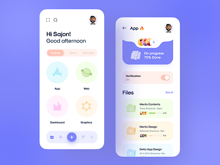 Project Management App by Sajon on Dribbble