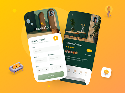 Hotel Booking App by Sajon for Fireart Studio on Dribbble