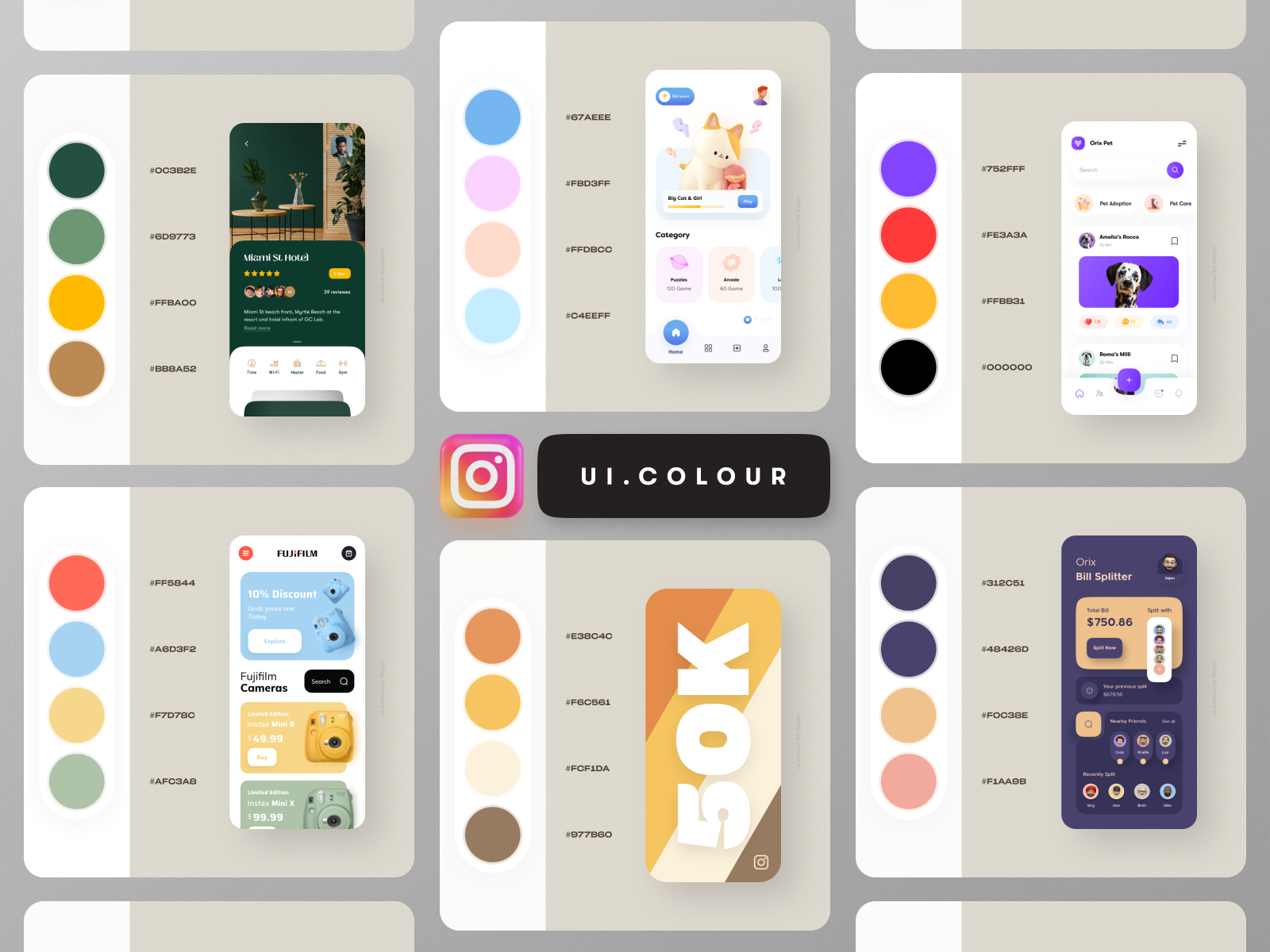 Fancy color что это за приложение. Голубя палитра UI. Color app. Instagram app Color.