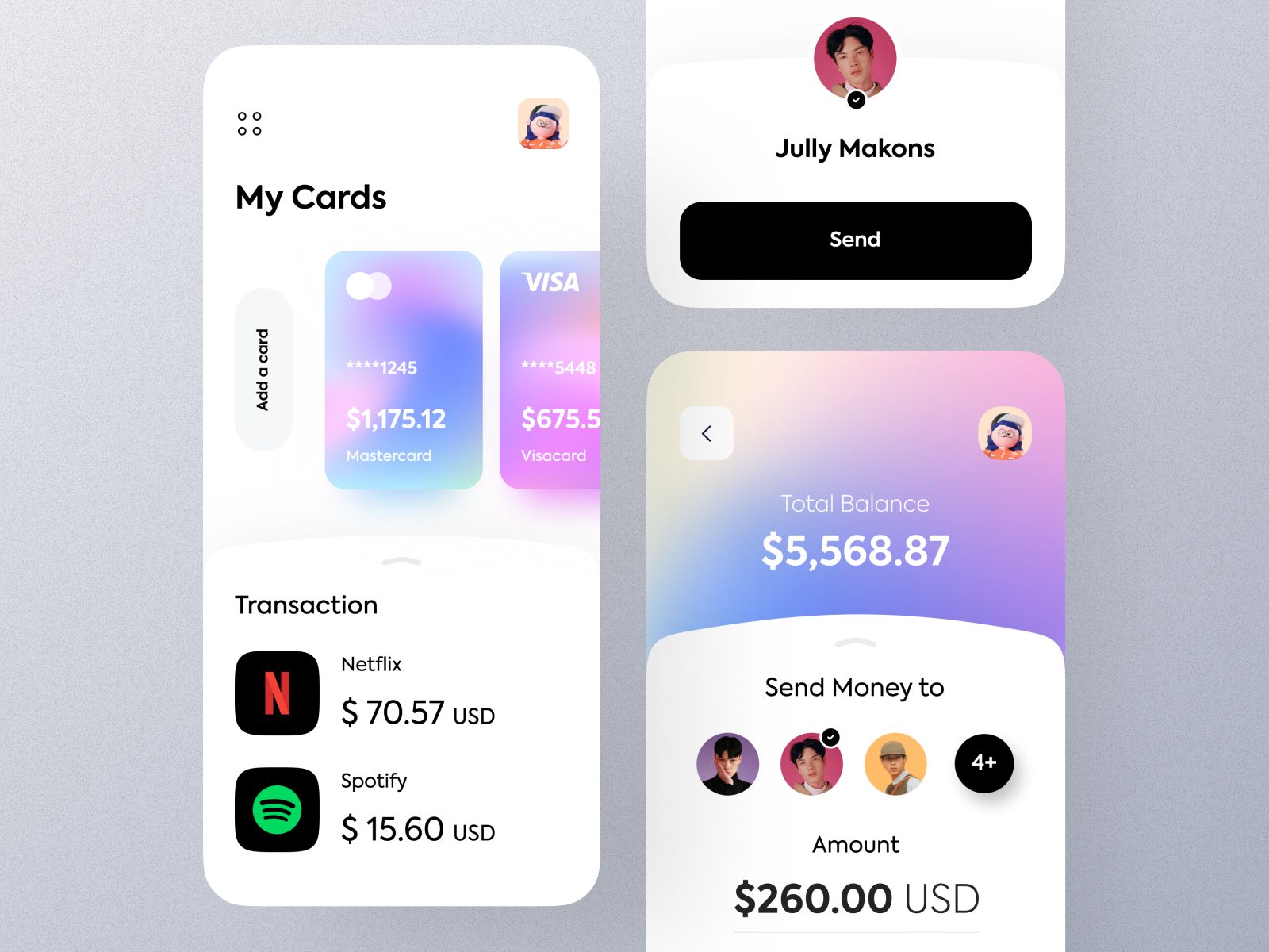 Wallet App by Sajon for Orix Creative on Dribbble