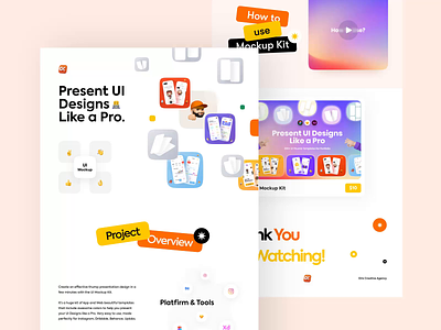 UI Mockup Kit (Product) behance behance project colourful kit mockup mockupkit orix presentation presentationkit sajon ui uikit ux