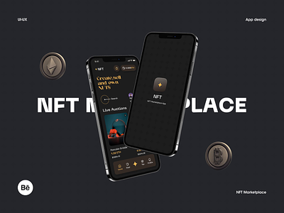 NFT Marketplace Behance Presentation app behance mobile nft nft app nft design nft marketplace nft presentation nft product nft project nft ui nft web orix sajon