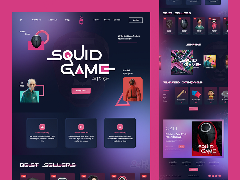 Squid Game Website by Sajon for Orix Creative on Dribbble