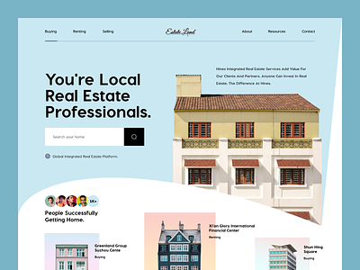 Real Estate Website Header