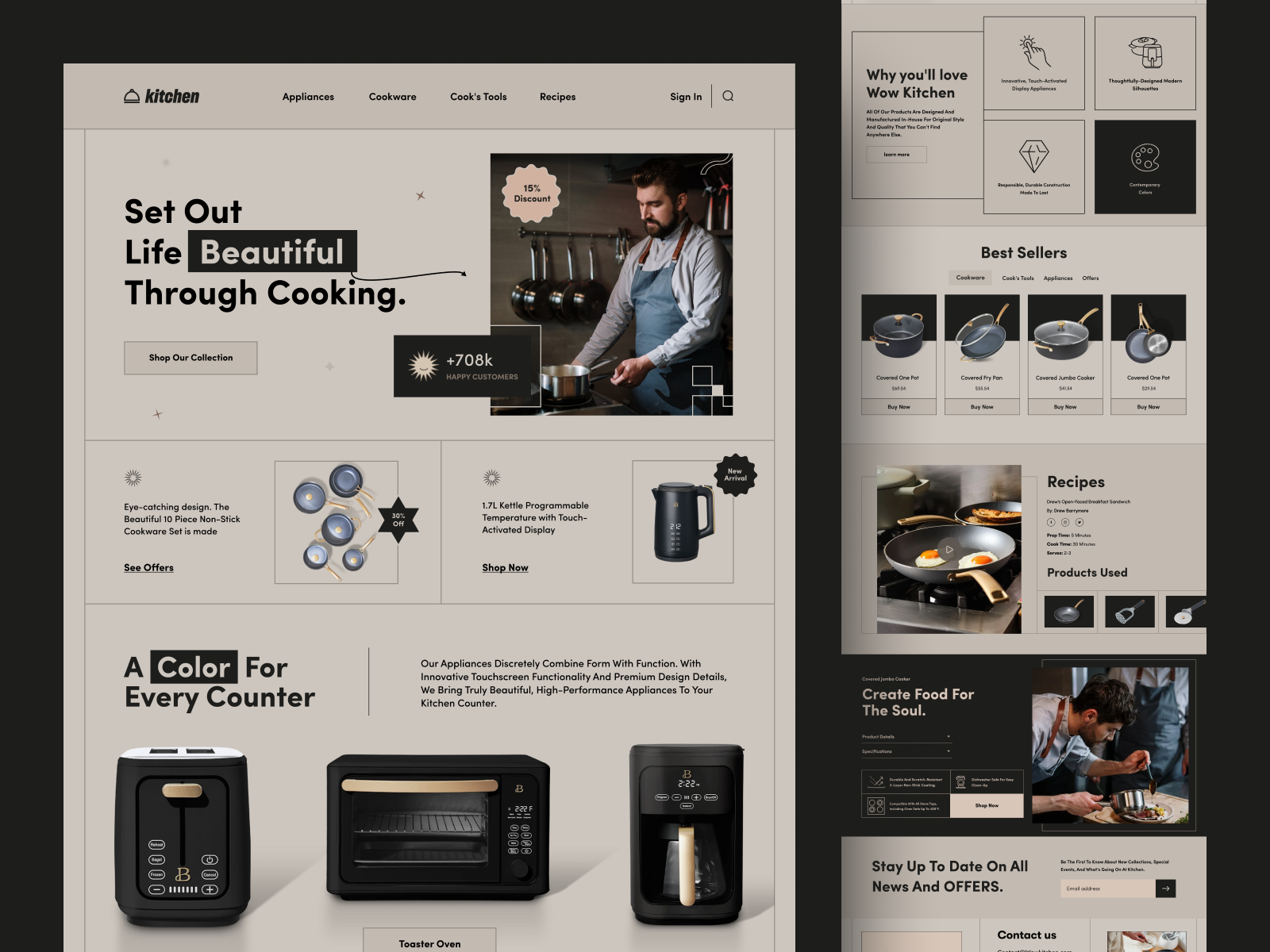 Kitchen Equipment Website by Sajon for Orix Creative on Dribbble