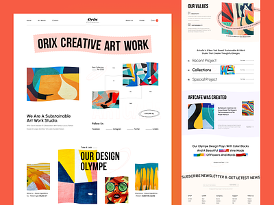 Orix Creative Art Work Website.