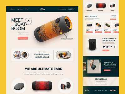 Portable Speaker Store Website.