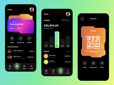 Ginko Banking Wallet App.