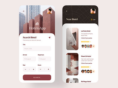 Hotel Booking App 2019 trend app design application booking app design hotel hotel app hotel booking room trend trend 2019 trending trends trendy ui ui design uidesign uiux user interface ux