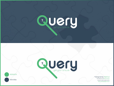 Query - Question Answer Service Logo Design app brand identity branding design graphic design graphic design graphicdesign icon illustration logo logo design logodesign vector web