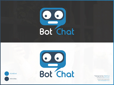 Bot Chat - Artificial Bot Chatting App app app design brand identity branding chat chat app chat bot chatbot design graphic design graphic design graphicdesign icon illustration logo logo design logodesign vector web