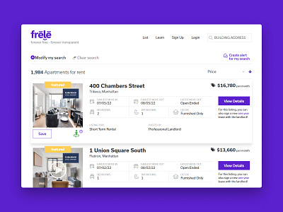 Logo and Website for rental marketplace