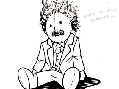 Einstein hand drawn illustration
