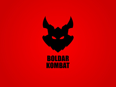 Samurai demon - Logo demon logo print red