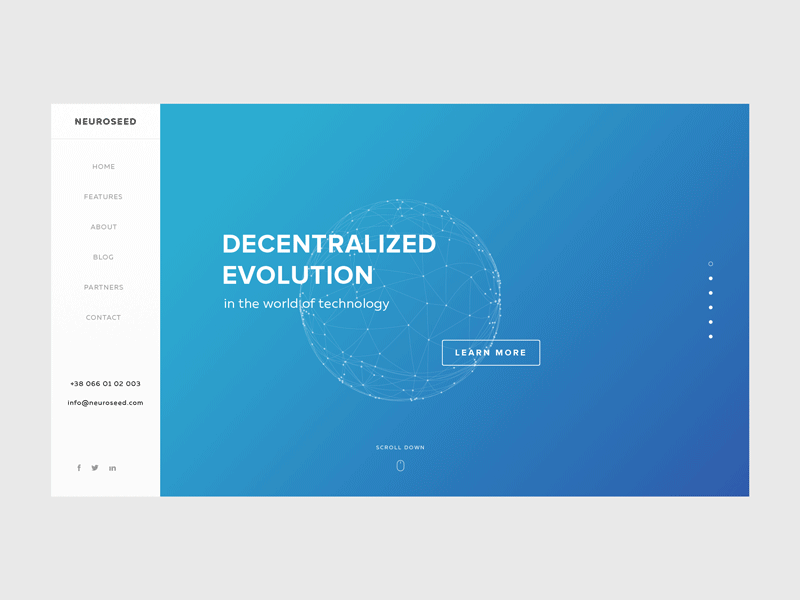 Website for Blockchain Company animation design gif gradient graphic illustration interface typography ui ux webdesign website