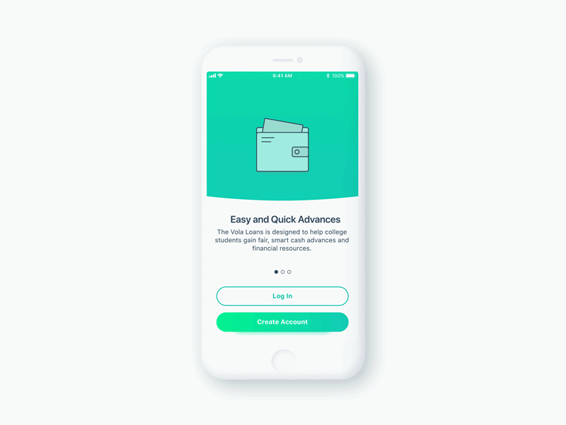 Loan application onboarding animation app balance bank cash credit finance interaction interface loan mobile money onboarding payment ui ux design wallet