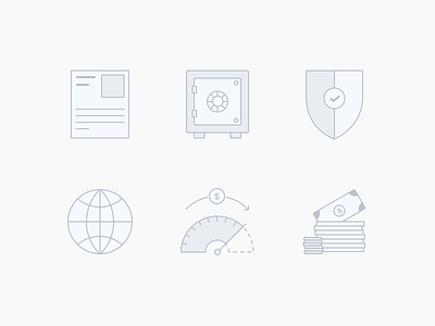 Loan application icons