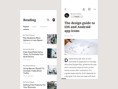 Reading app