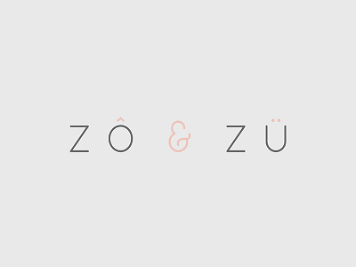 ZÔ & ZÜ branding coffee design graphic identity logotype shop typography