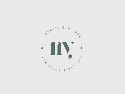 Logo Harry's New York Bar brand branding design graphic identity logo logotype