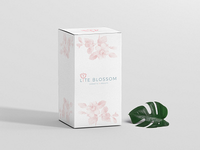 Lite Blossom - Cosmetic box branding design graphic identity packaging