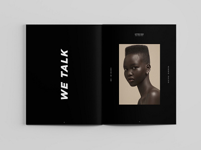 FAME MAGAZINE - Layout Interview 2 artdirection editorial design fashion graphic design magazine