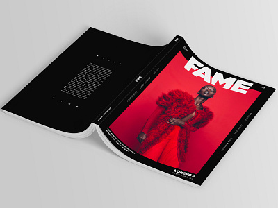 FAME MAGAZINE #2 artdirection cover editorialdesign fashion graphic design magazine