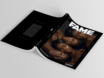FAME MAGAZINE #1 artdirection editorial fashion magazine magazine cover