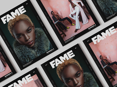 FAME MAGAZINE - covers artdirection covers editorialdesign fashion magazine graphicdesign magazine