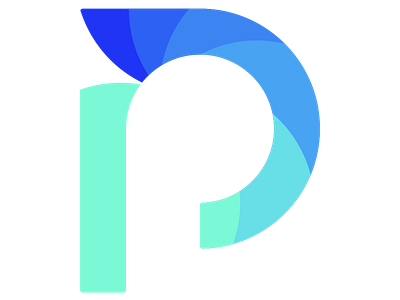 P 1 branding design flat icon lettering logo type typography vector