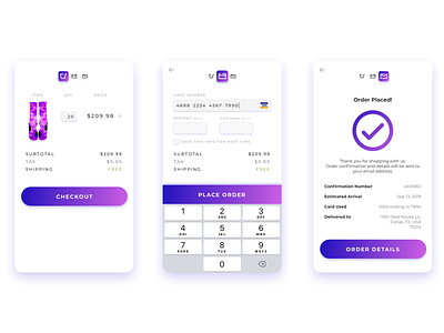 Daily UI 002 Credit Card Checkout credit card checkout credit card payment daily daily 100 daily ui dailyui 002 dailyuichallenge mobile app purple ui user interface ux