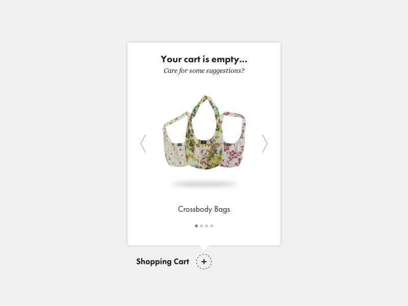 Empty Cart State ecommerce empty state shopping cart
