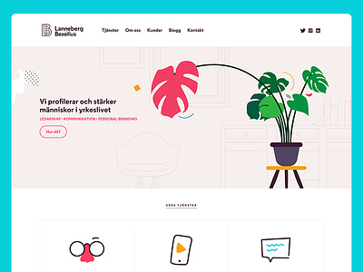 Lanneberg Bexelius Homepage brand interface sweden ui web