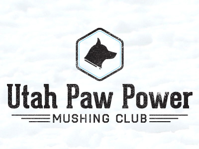 UPP Logo Revisions club dog logo mush snow vector