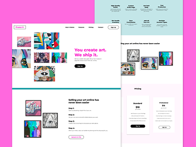 Frame It- Website Mockup, Branding branding design layout screengrab ui ux website
