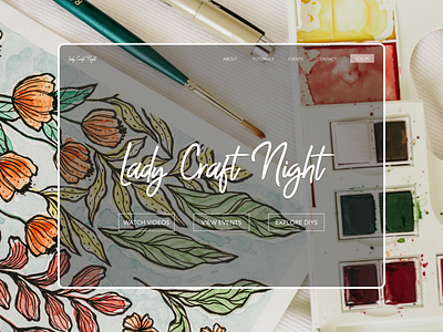 Website Mockup - Lady Craft Night branding design layout screengrab typography ui website