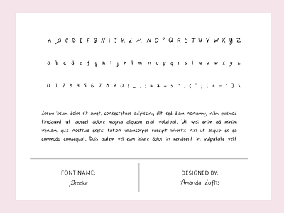 Custom Handwritten Font design font design font type typography