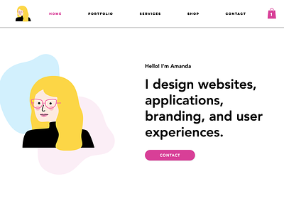 Design Portfolio Refresh branding design illustration vector website