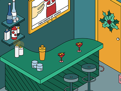 HOLIDAY SPEC-TACULAR building christmas colorful holiday isometric