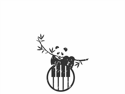 piano panda branding desain designer grey ikon logo logo design logoinspiration music simple solonia vektor white