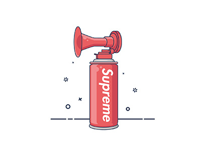 Supreme Air Horn icon icondesign supreme