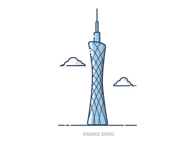 Guangzhou graphic design guang zhou icon icon design icondesign illustrator landmark logo ui ux vector