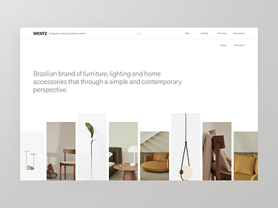 Furniture, lighting and home accessories e-commerce clean design ecommerce furniture interface minimal responsive ui ux website